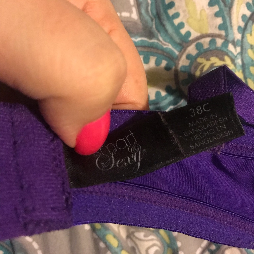 Purple bra